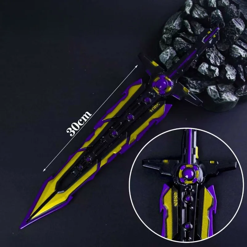 30 cm/11.81in Valorant Game Randapparatuur Chaos Zwaarden Wapens Model Desktop Display Ornamenten Collectie Verjaardagscadeau voor Jongen speelgoed