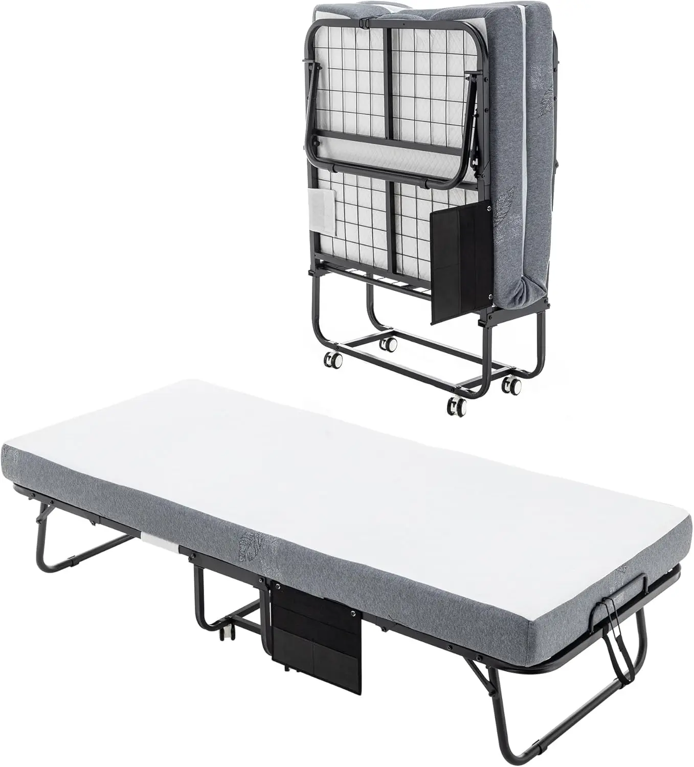 Portable Folding Bed with Mattress 75