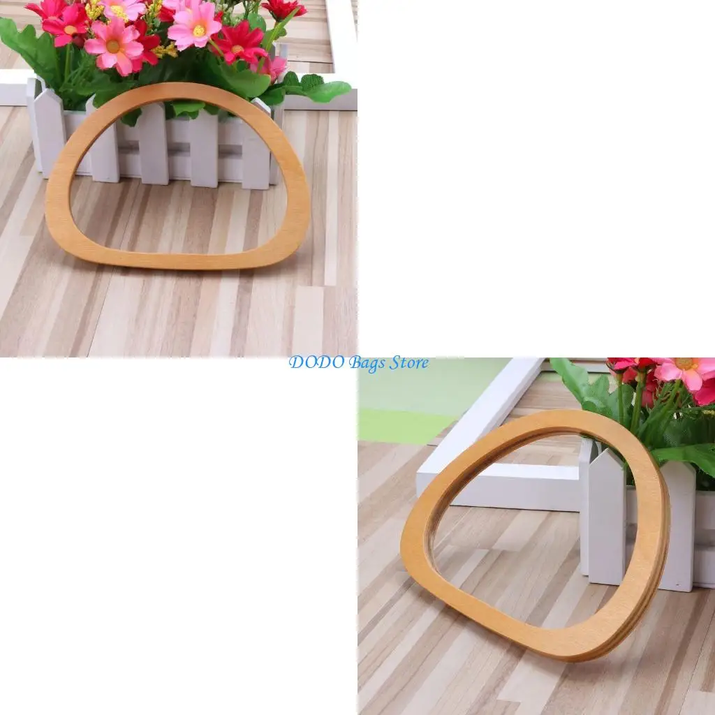 

Wooden D Shaped Handles Replacement for Handmade Bag Handbags Purse Handles