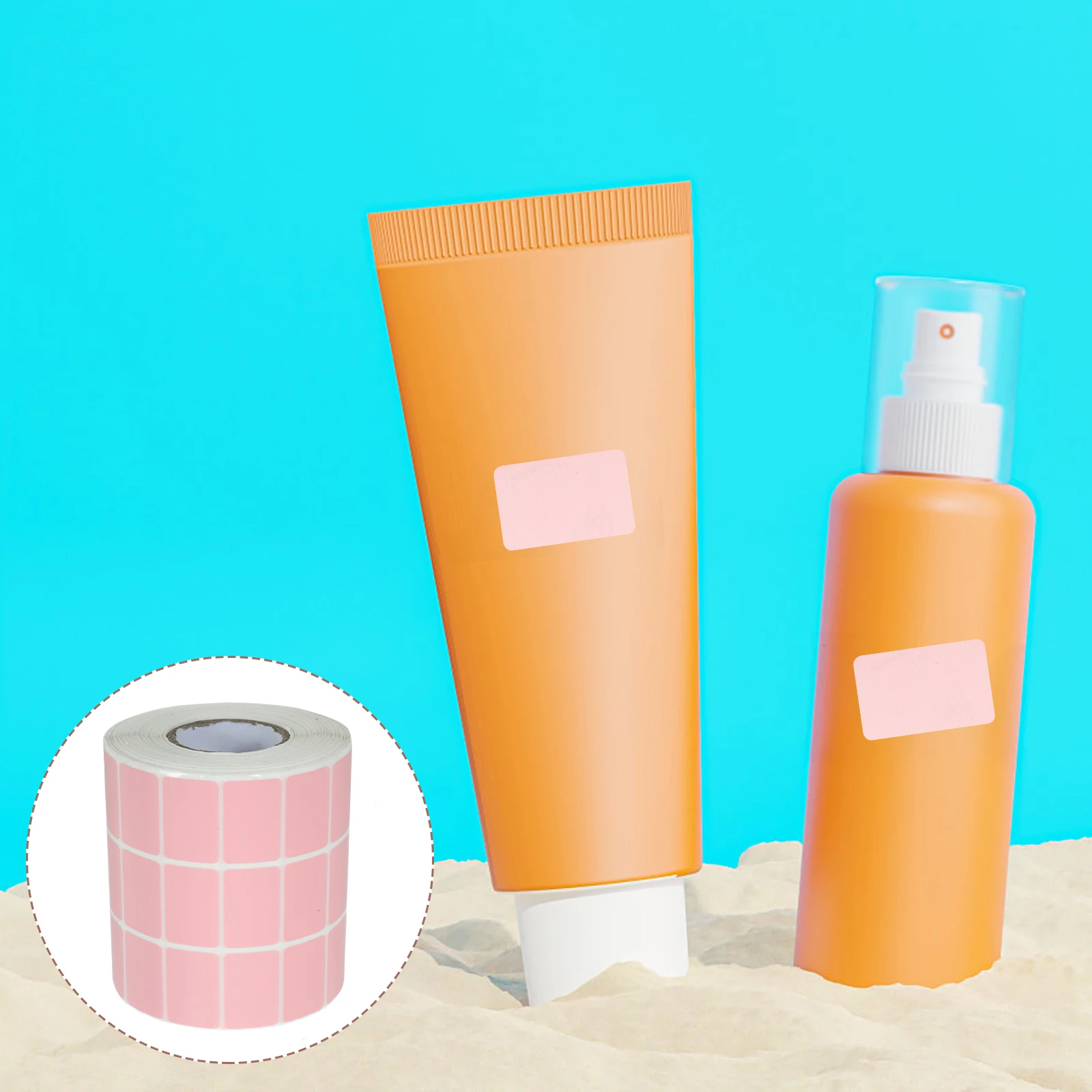 

1 Roll Thermal Label Stickers Permanent Adhesive Rectangular Name Tags Wash Resistant Shipping Labels For Clothes Marker Price