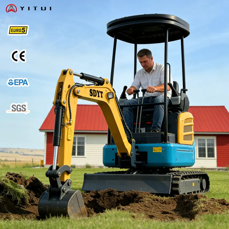 Special Customized 2 Ton Small Excavators With Big Arms Long Yasuda Engines Garden And Residential Small Excavators