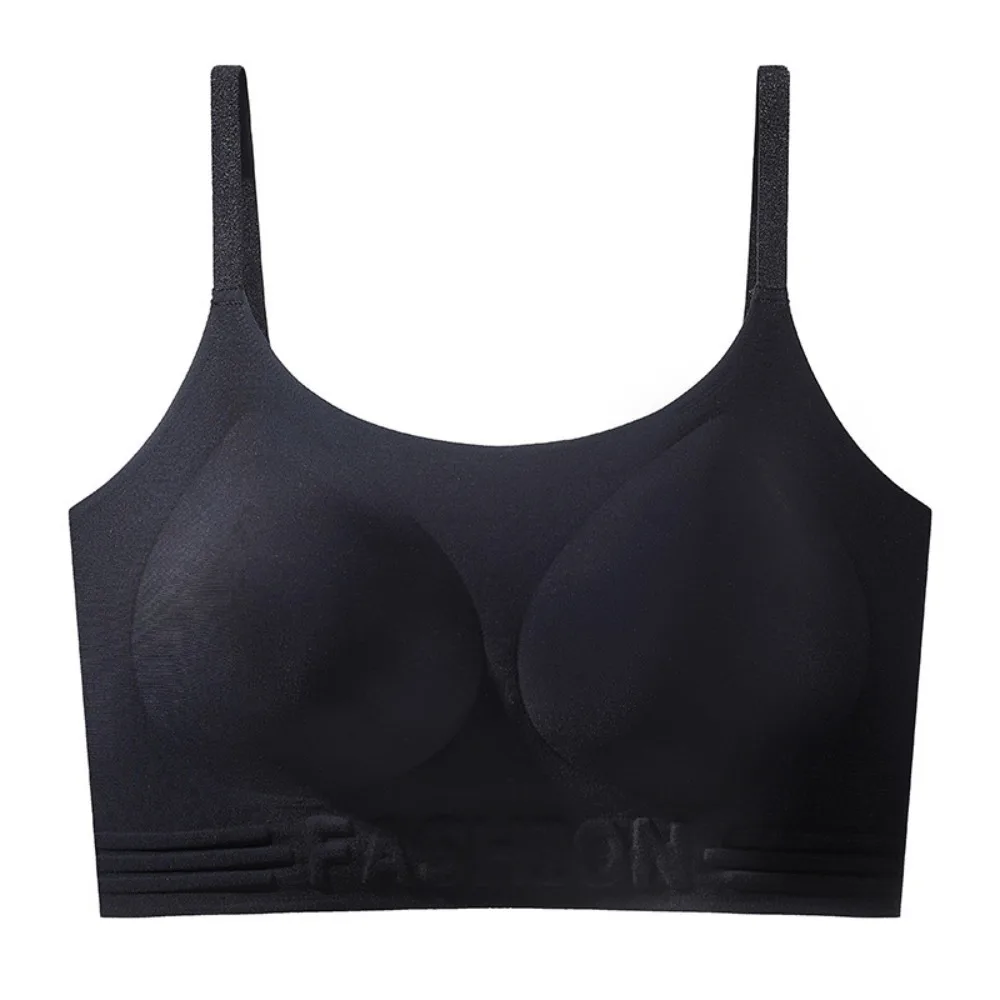 

Simple Push-up Seamless Brassiere Solid Color Close-fitting Wireless Bra Intimates Shockproof Deep V Bra Female
