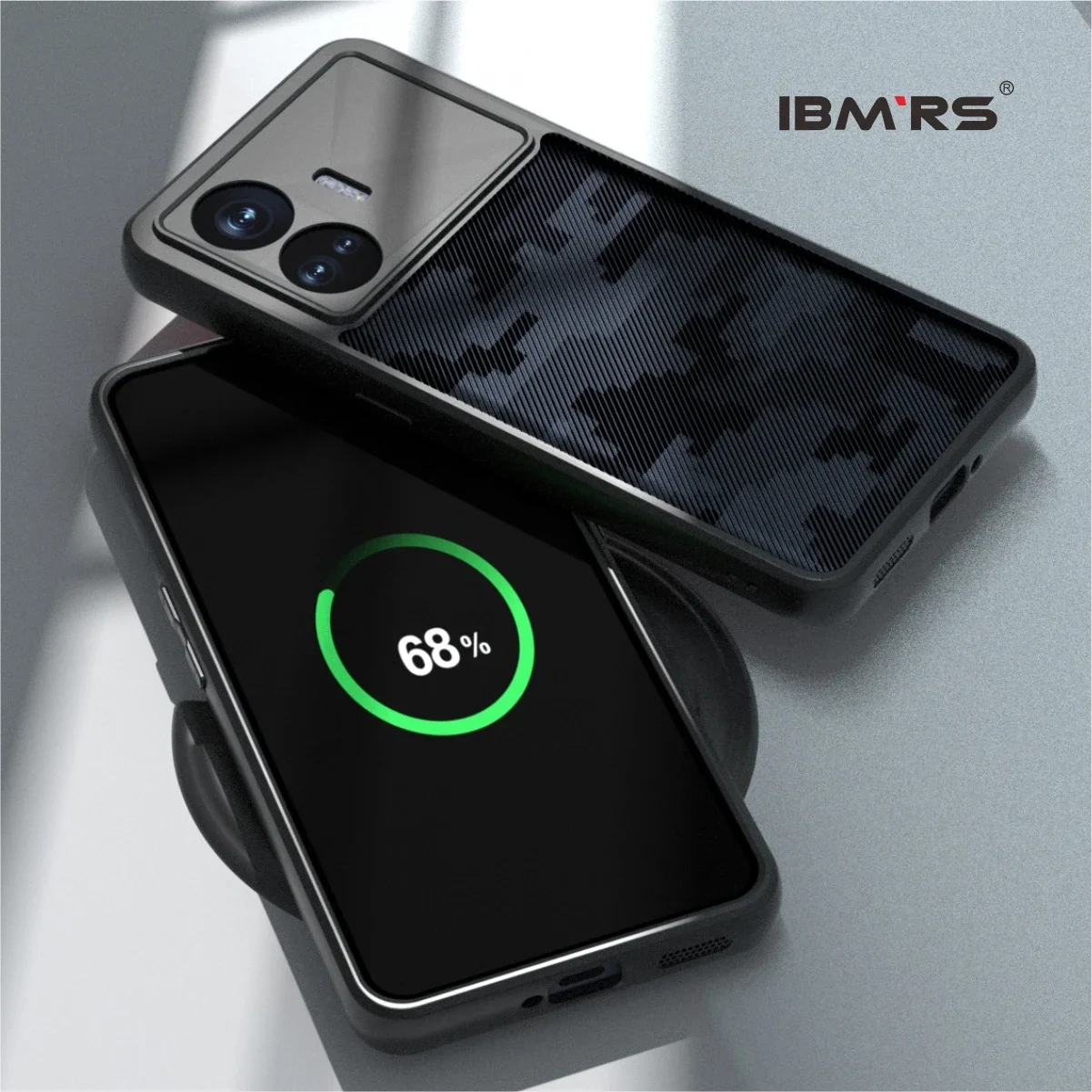 

for Realme GT Neo5 SE Case Camo Transparent | Military Shockproof Slim TPU Cover with Raised Edges - IBMRS