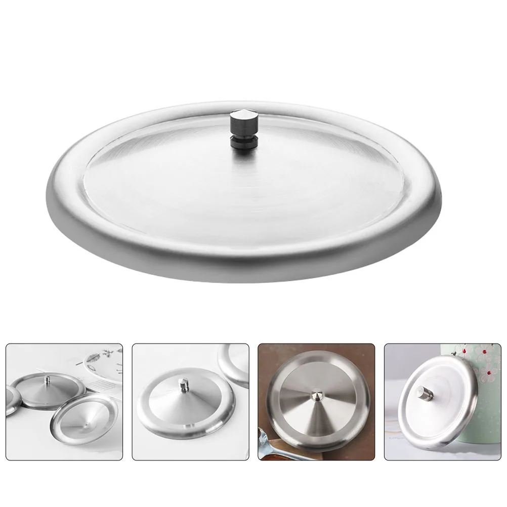 

2 Pcs Cup Lid Mug Lids Water Seal Drink Heat Preservation Stainless Steel Covers Beautiful Creative