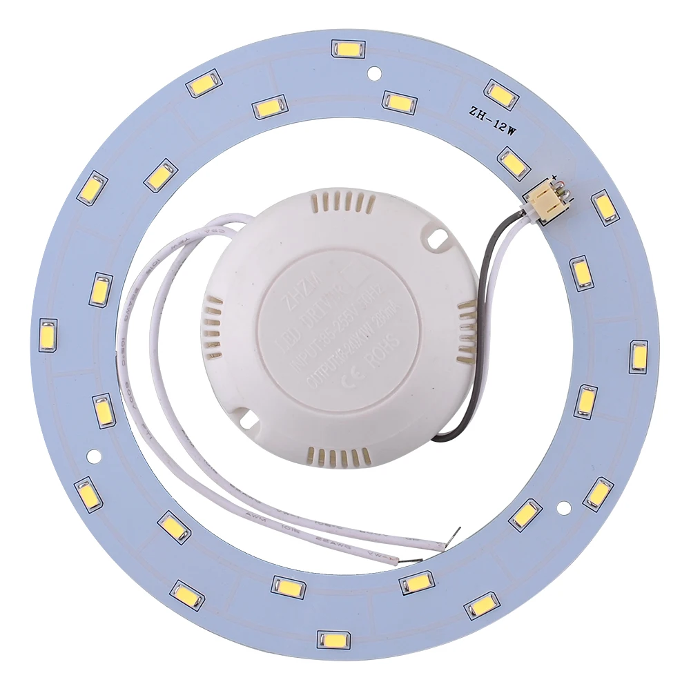 Led 6 W 12 W 15 W 18 W SMD 5730 sufitowe okrągłe magnetyczne światła lampa AC220V 110 V okrągły pierścień panel LED pokładzie z sterownik magnetyczny