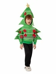 Kids jongen kerstboom kostuum kinderen jas feest vakantie school prestaties kostuum anime kleding disfraz vermommingen doek