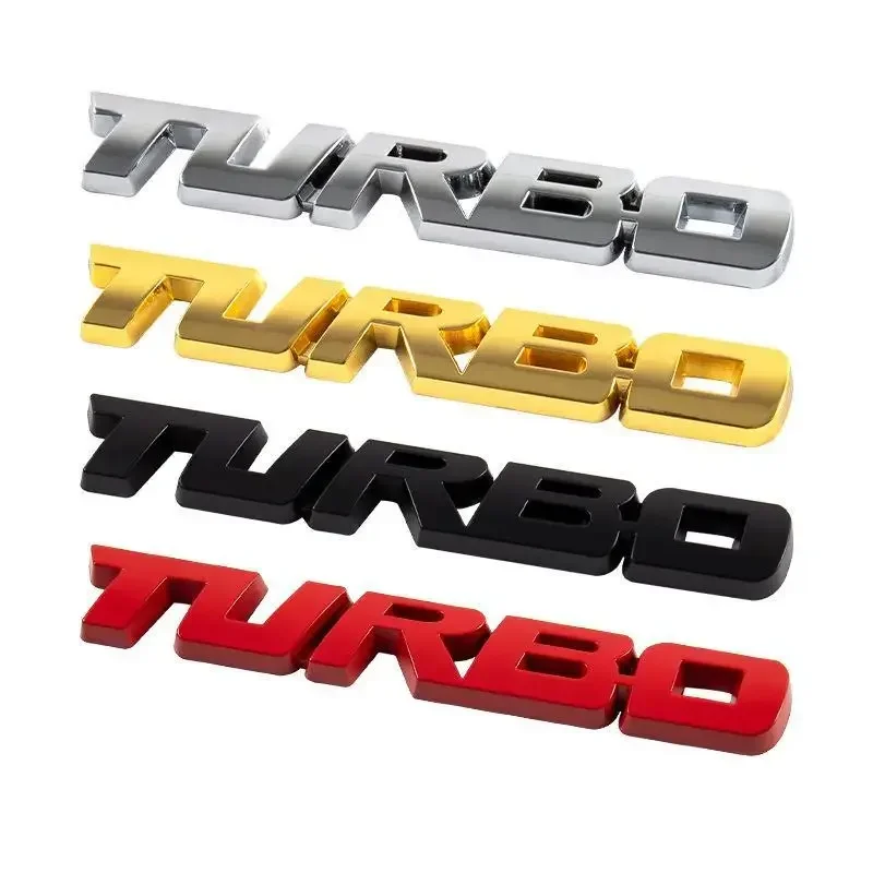 Car Trunk Front Grille Emblem Sticker for Toyota TURBO Badge Avensis 4Runner Auris Rav4 Camry Auto Decal Exterior Accessories