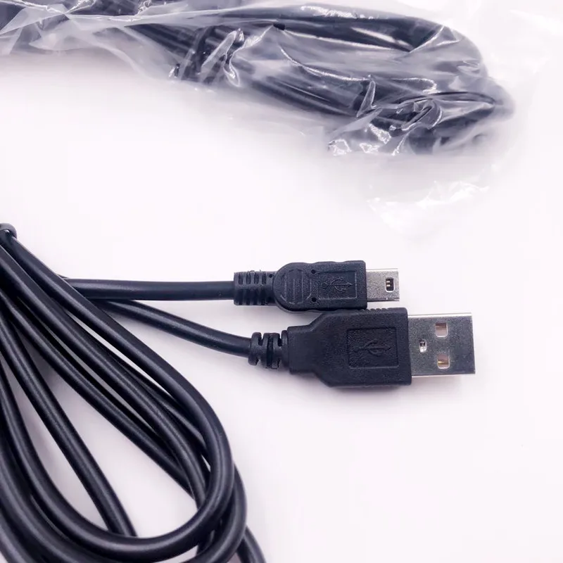 

500pcs 1.8M USB Charge Cable for Sony Playstation PS3 Wireless Game Console Controllers Chagring Cord Line with Magnetic Ring