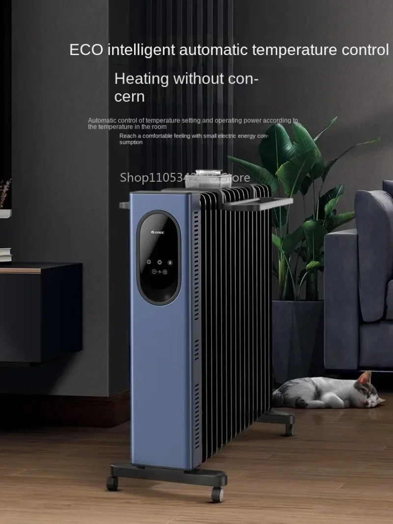 Graphene Heating Element Smart WiFi Electric Oil-Filled Radiator, Energy Efficient Heater for Bedroom Home Indoor Use