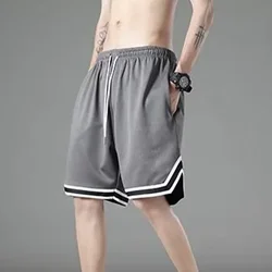 Pantalones cortos de baloncesto para hombre, pantalón corto deportivo informal de secado rápido con cordón para entrenamiento de verano, para correr, ropa para hombre