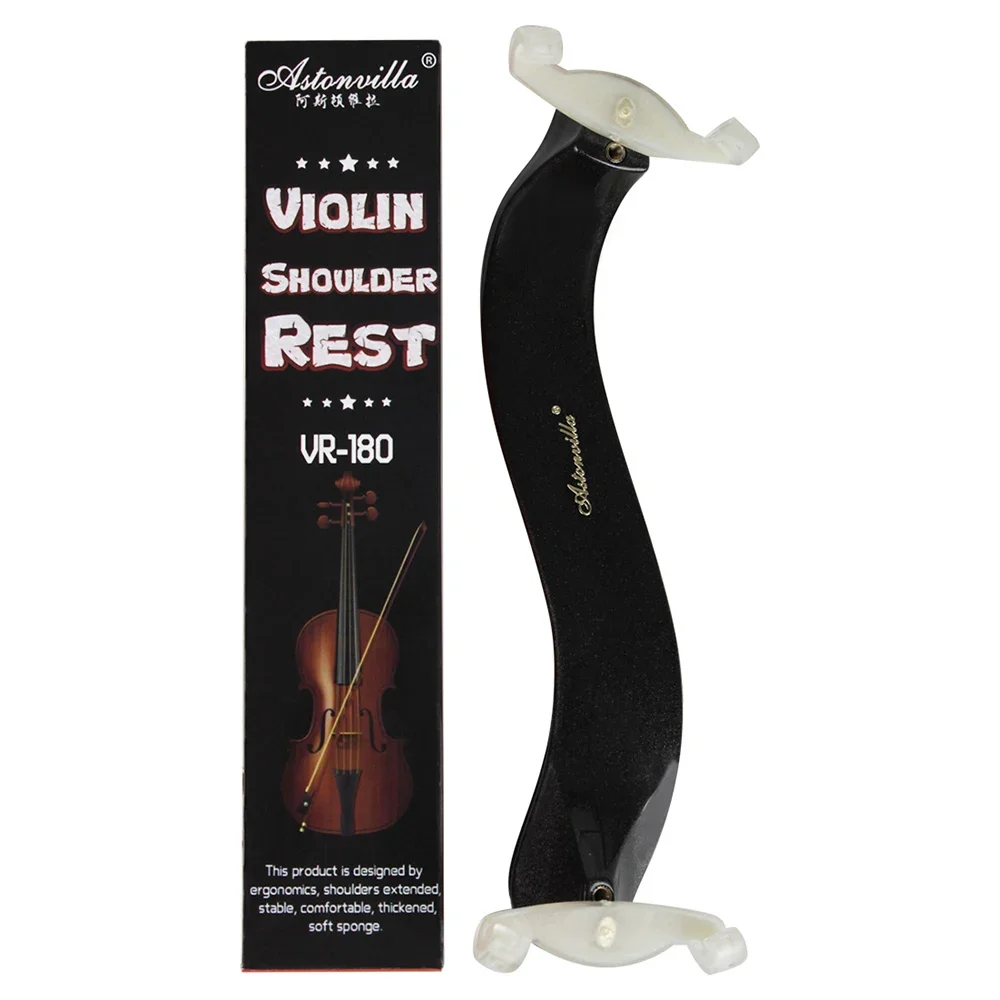 3/4 4/4 Violin Shoulder Pad Black Stringed Instrument Accessories Violin Musical Instrument Fiddle Shoulder Rest Support