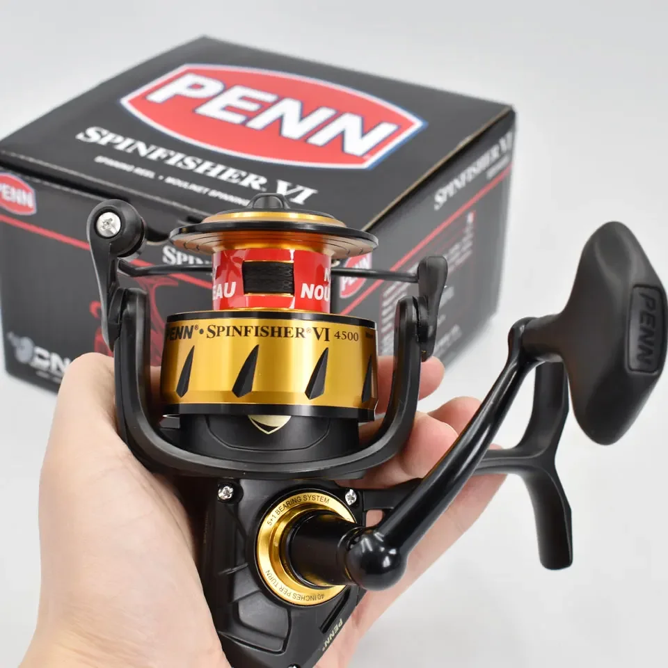 PENN SSVI SSV Fishing Reel Large Fishing Reel For Boat Jigging Corrosion Protection Seawater Heavy Spinning Wheel Max13kg Tackle