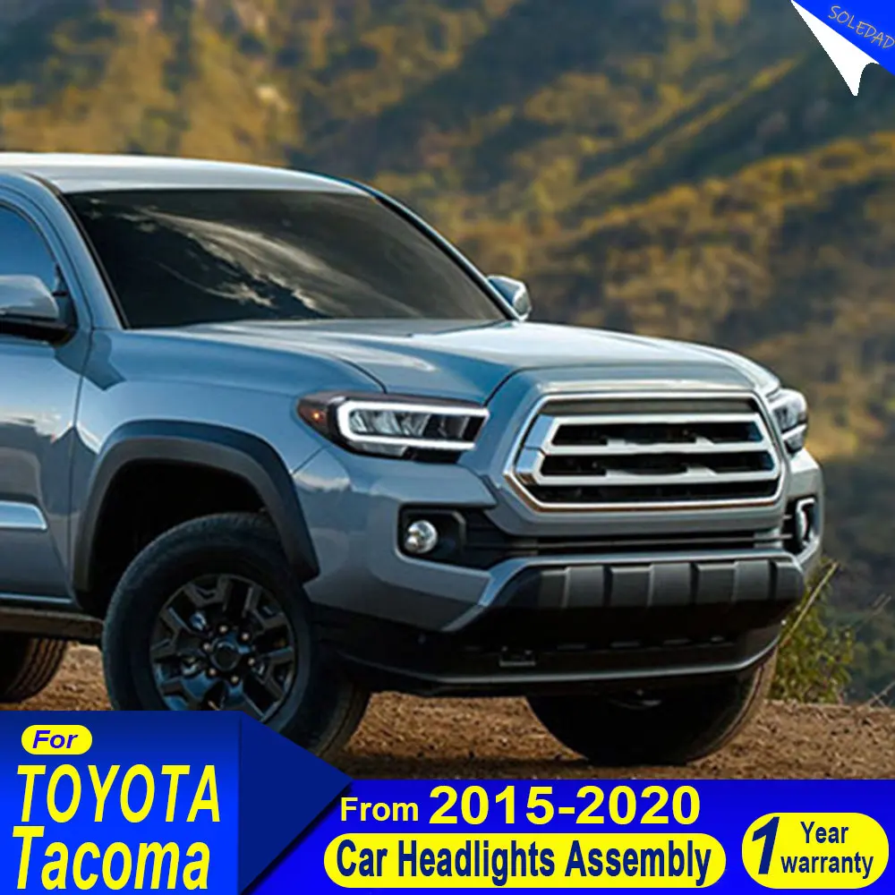 Car Accessories headlights for Toyota Tacoma Head Light 2015-2020 Headlights DRL Turn Signal Low High Beam Projector Lens