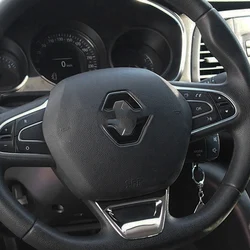 For Renault Kadjar Koleos Steering Chrome 1 Piece ABS Steering Wheel Sequins 2016 And After