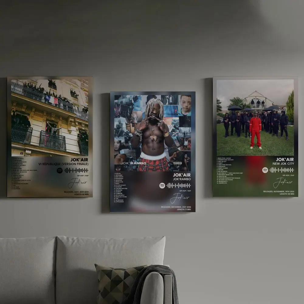 

Jok air Poster Prints Canvas Painting Wall Art Picture Living Room Home Decor Tracklist Music Album Cover