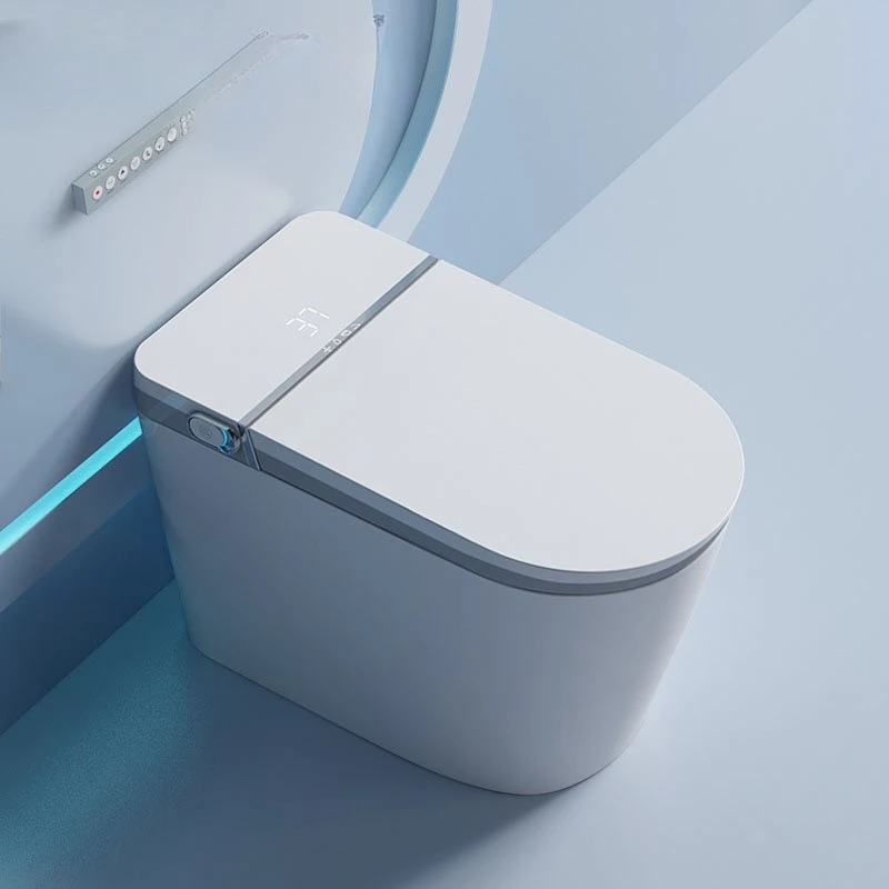 

Manufacturer's White Ceramic Automatic Smart Toilet Integrated Household Multi-function Electric Toilet Cover Foam Splash-proof