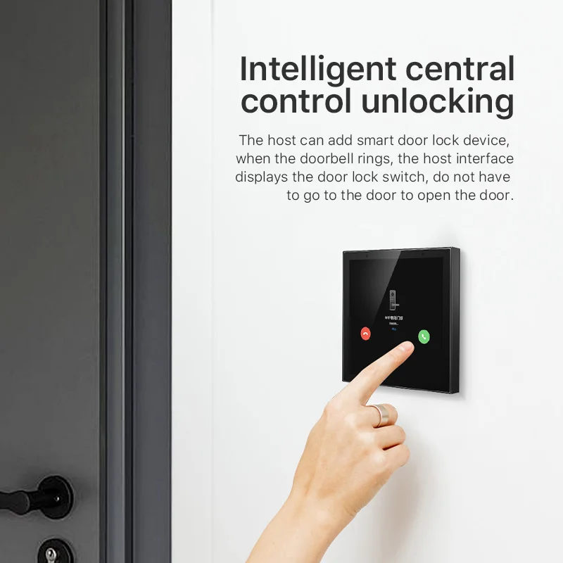 Painel de controle inteligente 4 polegadas wifi interruptor de parede inteligente multifuncional bt zigbee gateway para casa inteligente android ips