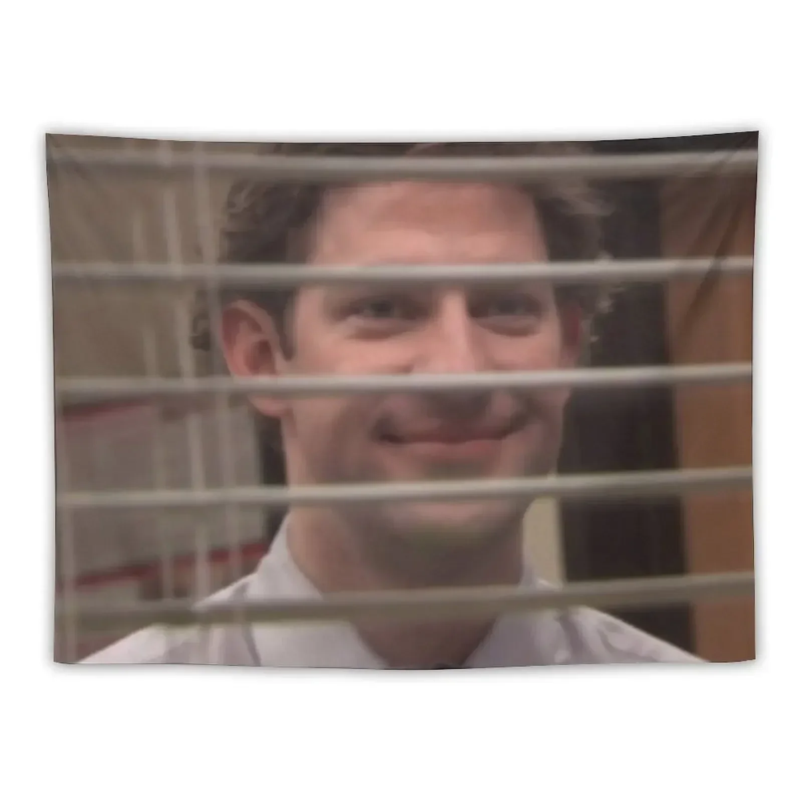 Jim Halpert Looking Through the window - The Office Tapestry Things To The Room Bedroom Decor Aesthetic Tapestry