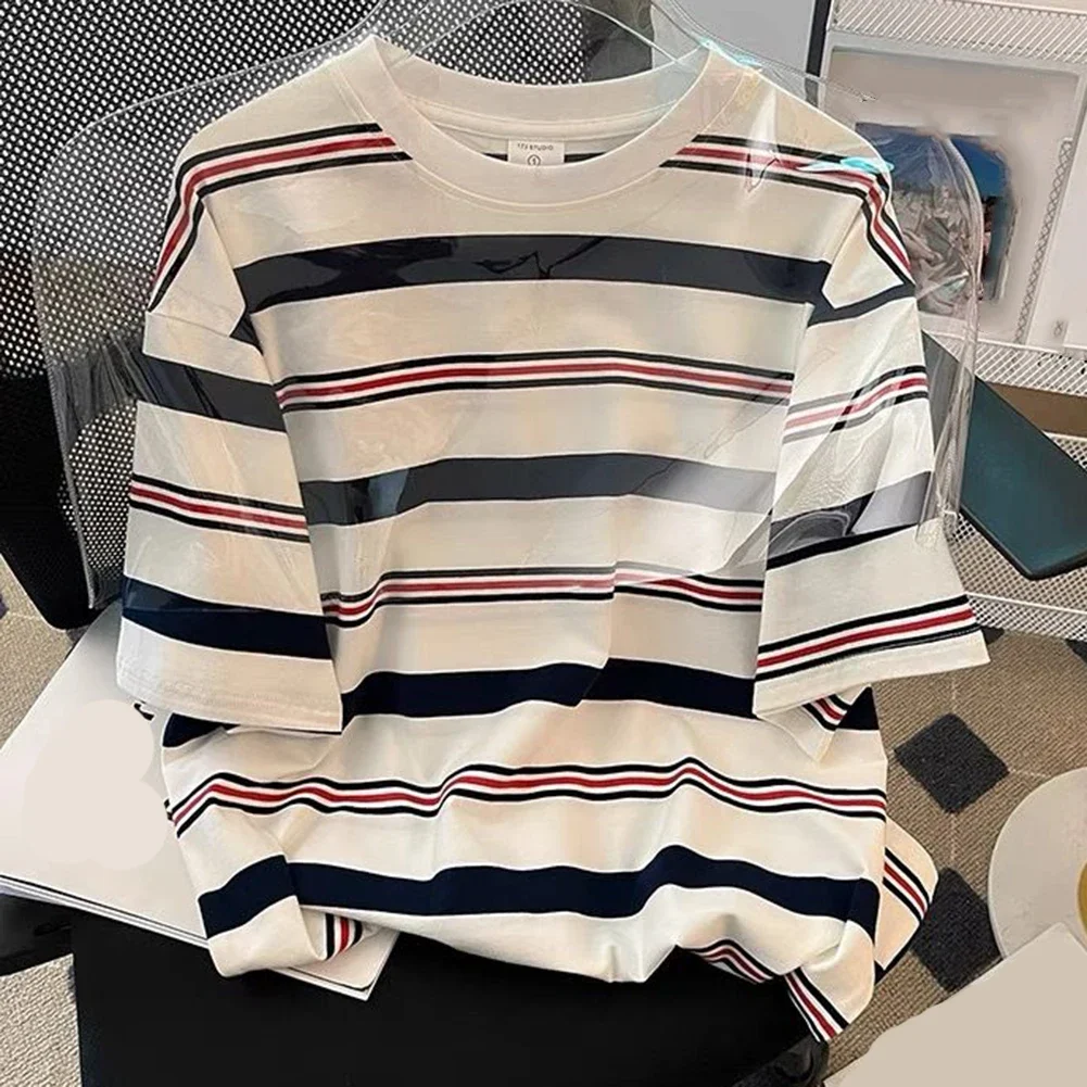 Comfortable Round Neck T Shirt T-shirts L M Womens Y2K T Shirt Suitable For All Seasons Round Neck Design Slight Stretch Fabric