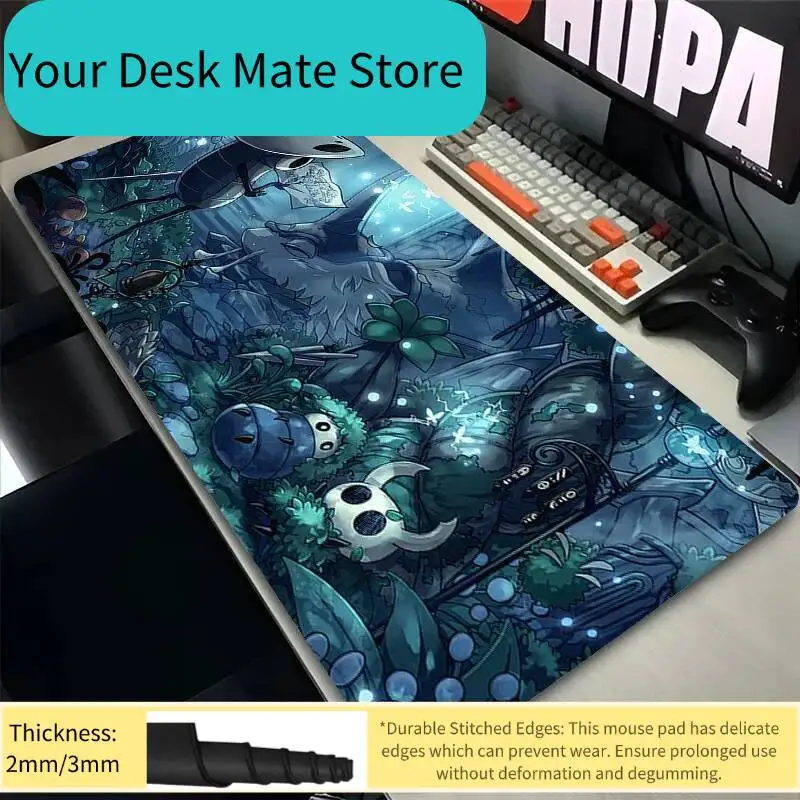 

XXL Mouse Pad Computer Speed Type Carpet Mat Hollow Knight for E-sports Players Laptop Keyboard Rubber Mousepad Office Desk Mat