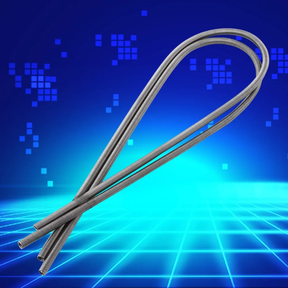 2PCS Durable 220V Heating Coils 1500W Silver High Resistance Wire Furnace Heater Wire Kiln Furnace