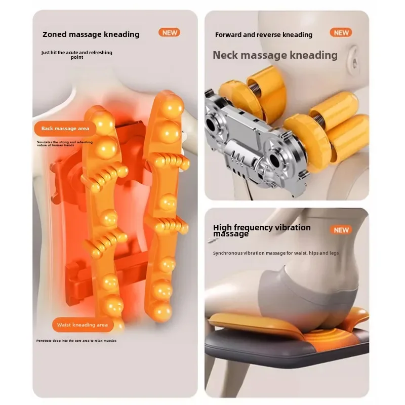 

Массажер для шейного отдела позвоночника, талии, спины, разминания всего тела, многофункциональное массажное кресло, бытовая подушка, массажер для плеч и шеи