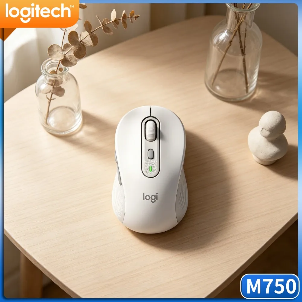 M750 Signature Mouse 90 Percent Click Noise Reduction Soft Thumb Support Twenty Four Month Battery Light Carry Practical Pick