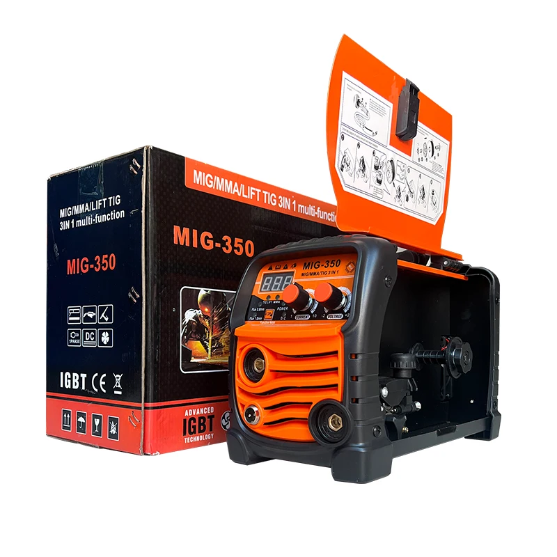 

Soldadora MIG-350 Portable Gasless MIG Welder 220V Arc Welders Welding Machine 5 In 1