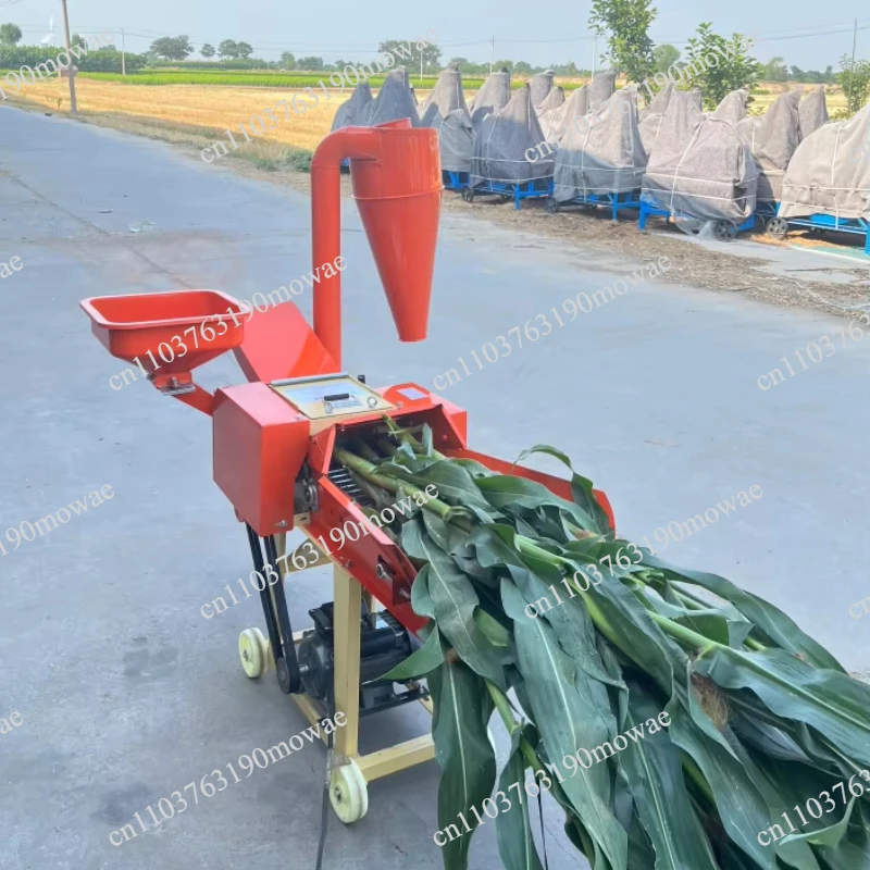 High-efficiency straw cutters and shredders for agricultural waste feed processors