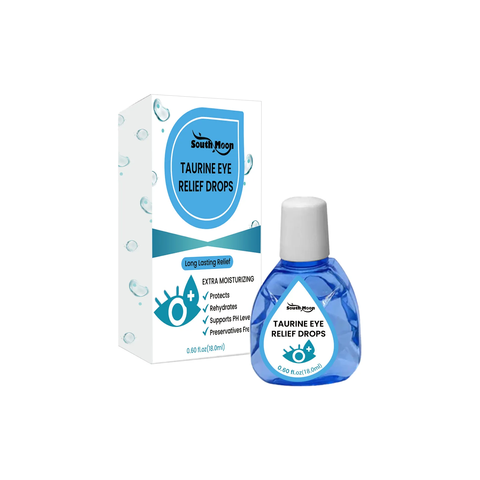 Eye Drops Relieve Eyes Fatigue Dry Itchy Redness Discomfort Blurred Vision Eye Infection Congestion Treatment for Computer Users