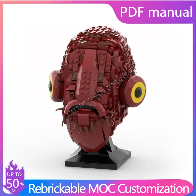 

Moc 777 PCS Star Battle Admiral Ackbar Helmets Model Building Blocks Bricks Diy Education Assembly For Children Toys presents