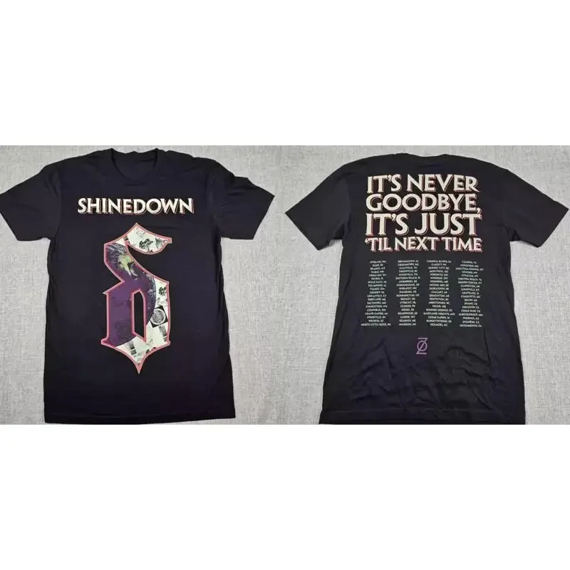 Shinedown It's Never Goodbye Tour T shirt size S 5XL