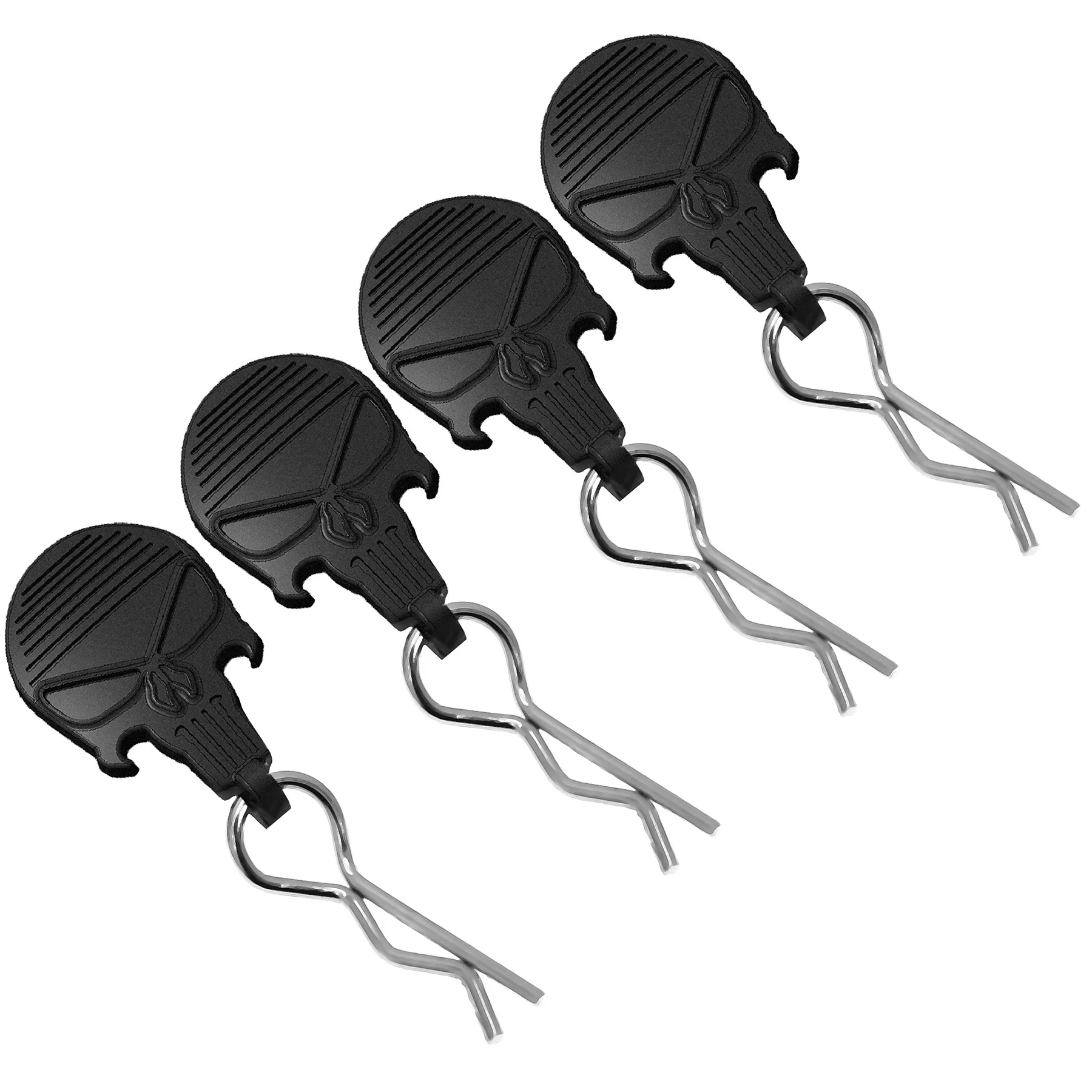 RC Body Clips With Pull Tabs Black White R Pins Replacement Parts Fit 1/8 1/10 1/16 Losi Arrma Axial Redcat HPI HSP RC Car