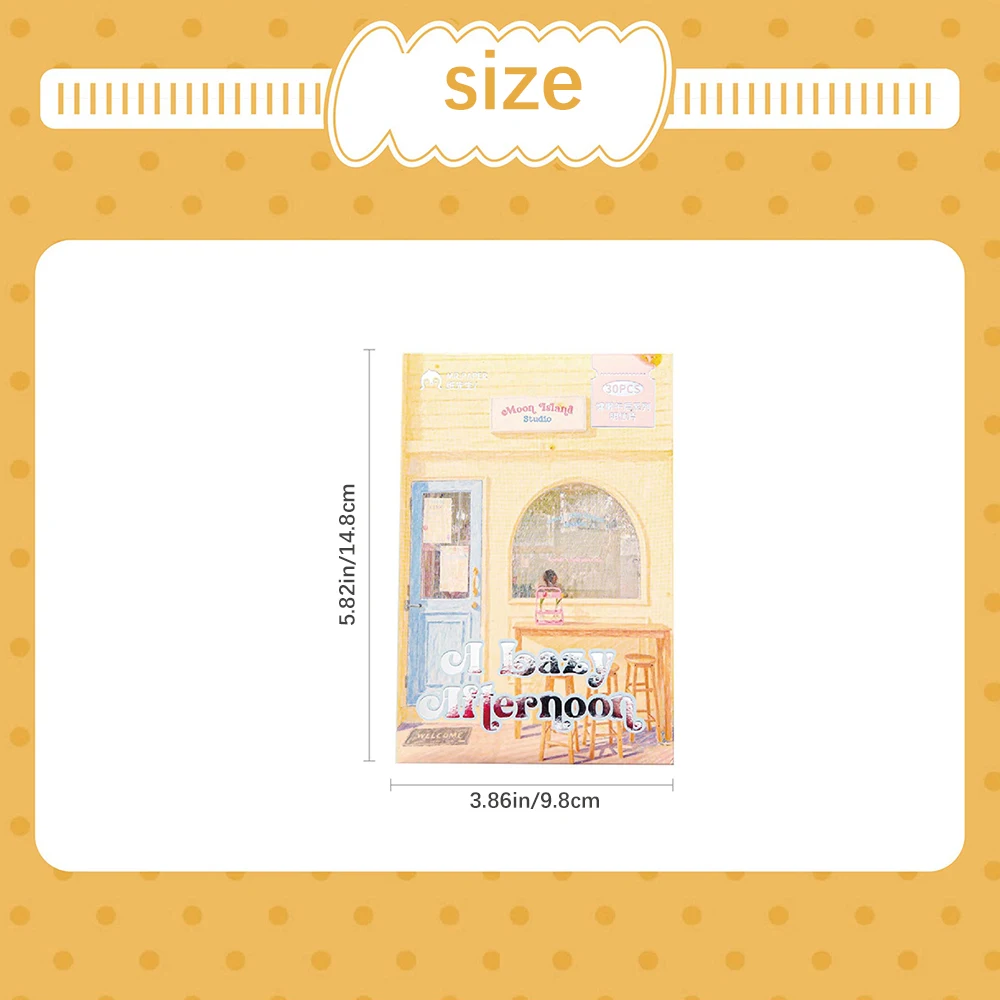 Postcard Lazy Afternoon Series Korean Illustration Style Tourism Commemorative Student Message Gift Card