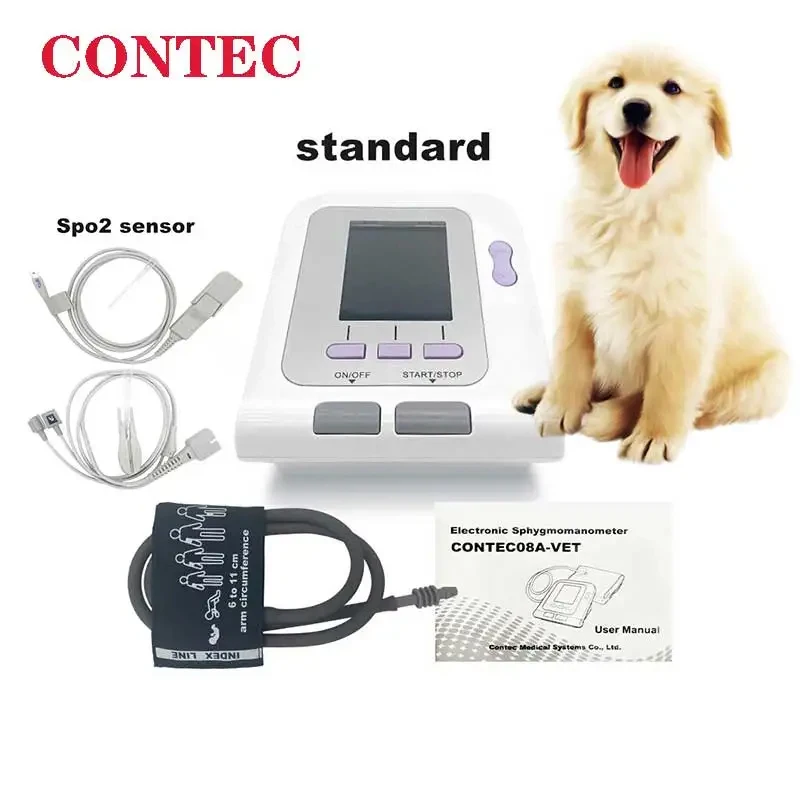 CONTEC08a Vet Animal Blood Pressure Detector Can Be Equipped With Blood Oxygen Function Probe And Cuff Of Various Sizes