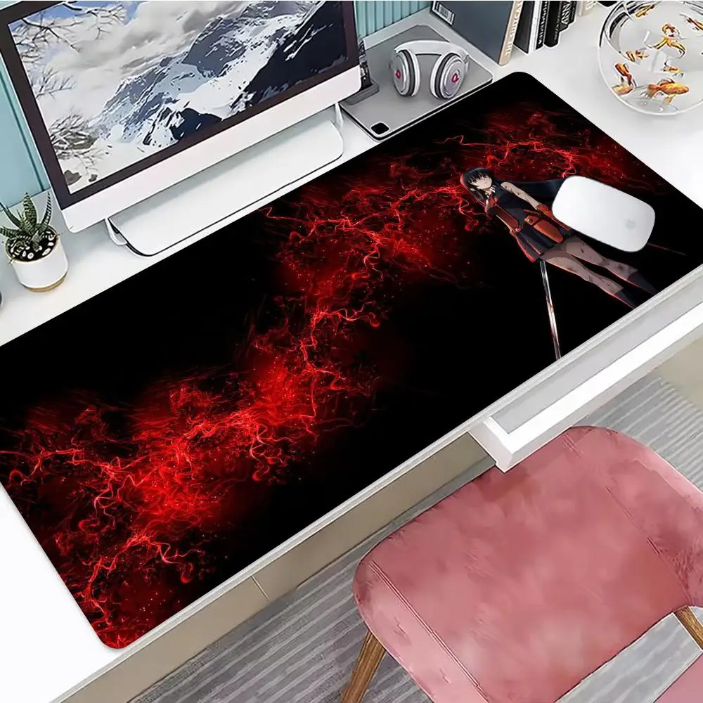 Akame Ga Kill Mouse Pad Desk Mouse Pad Cute HD Desk Pad Extended Gaming Keyboard Mats Large XXL Gamer Mousepad 90x40
