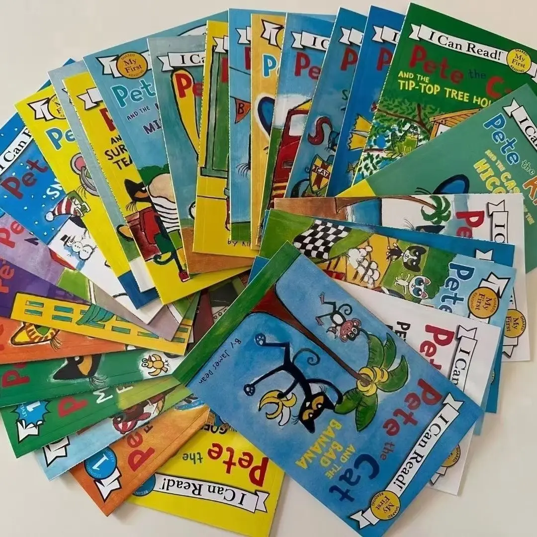 The most complete 27-volume English picture book Pete the Cat I Can Read with audio