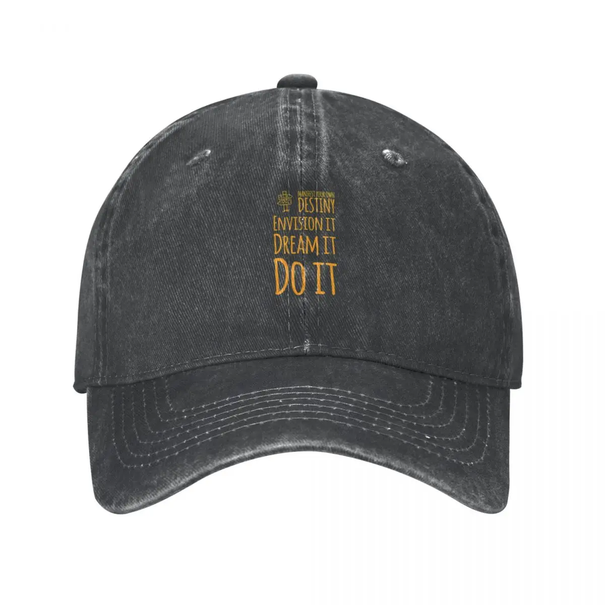 Manifest Your Own Destiny -Envision, Dream, Do It Cap Cowboy Hat Anime hat winter cap hats for men Women's