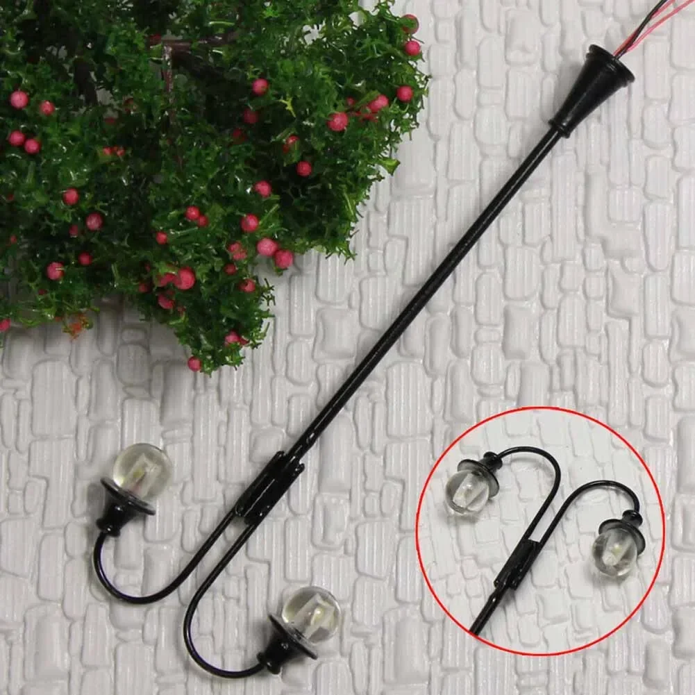 5Pcs 모델 LED 램프 게이지 H0 00 가벼운 가로등 철도 건물 레이아웃 3V 마당 모래 테이블 정원 장식 DIY 액세서리