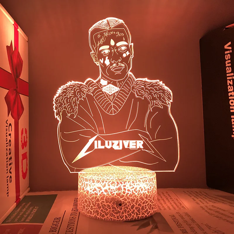 Lil Uzi Vert Night Light Customize Celebrity Portraits Acrylic Stands Led Lamp For Bedroom Fans Room Decor Holiday Gift