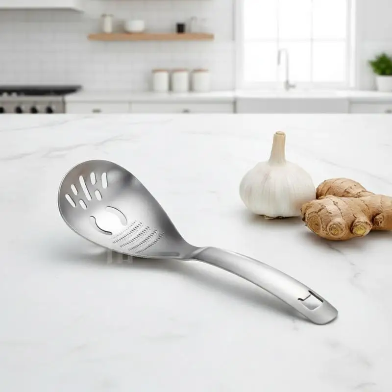 Multifunctional Stainless Steel Garlic Crusher Ginger Vegetable Tool Efficient 5in1 Utensil for Kitchen Cooking