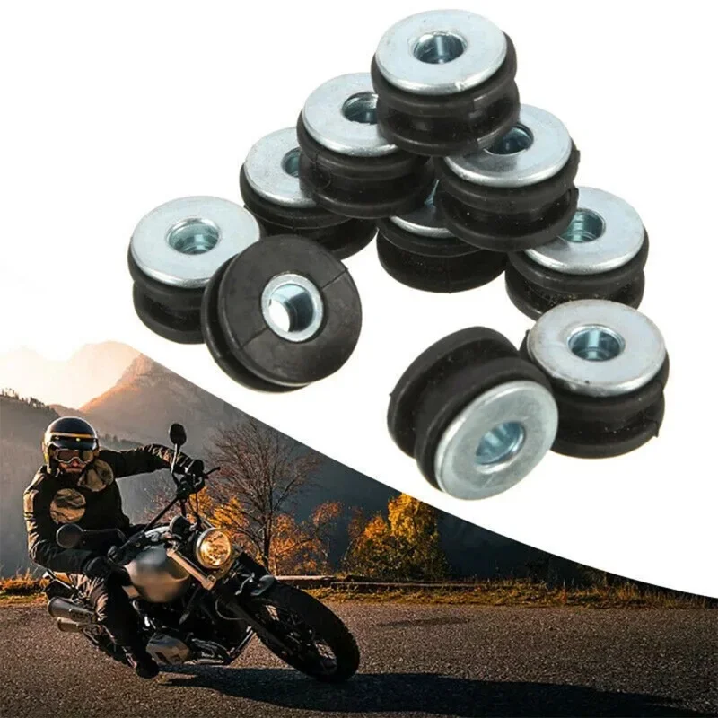 

20 комплектов резиновых втулок для мотоцикла M6, комплект болтов, подушка для снятия давления, аксессуары, резиновые прокладки