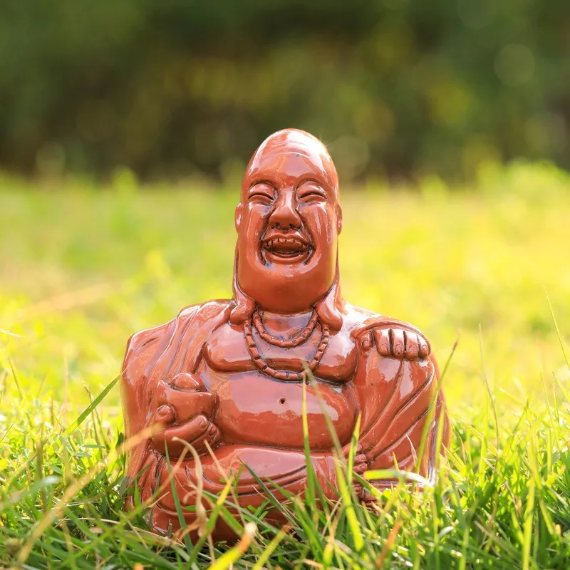 1/3/5PCS Decorative Ornaments Chinese Feng Shui Luckies Middle Finger Smiling Maitreya Buddha Statue Resin Crafts Ornaments