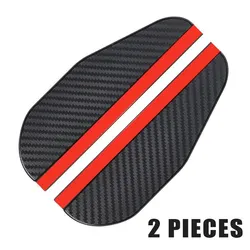 2PCS Car Rearview Mirror Rain Eyebrow Carbon Fiber Pattern Car Universal Rain Shield Rain Shield Reversing Mirror Rain Shield