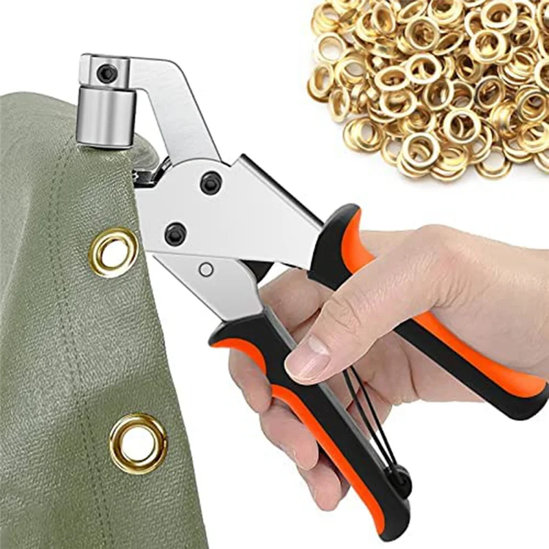 EyeletPliers for Tarpaulins,EyeletPliers Set with 300Eyelets (Diameter 10 Mm),EyeletPliers 10 Mm for Leather,Fabrics