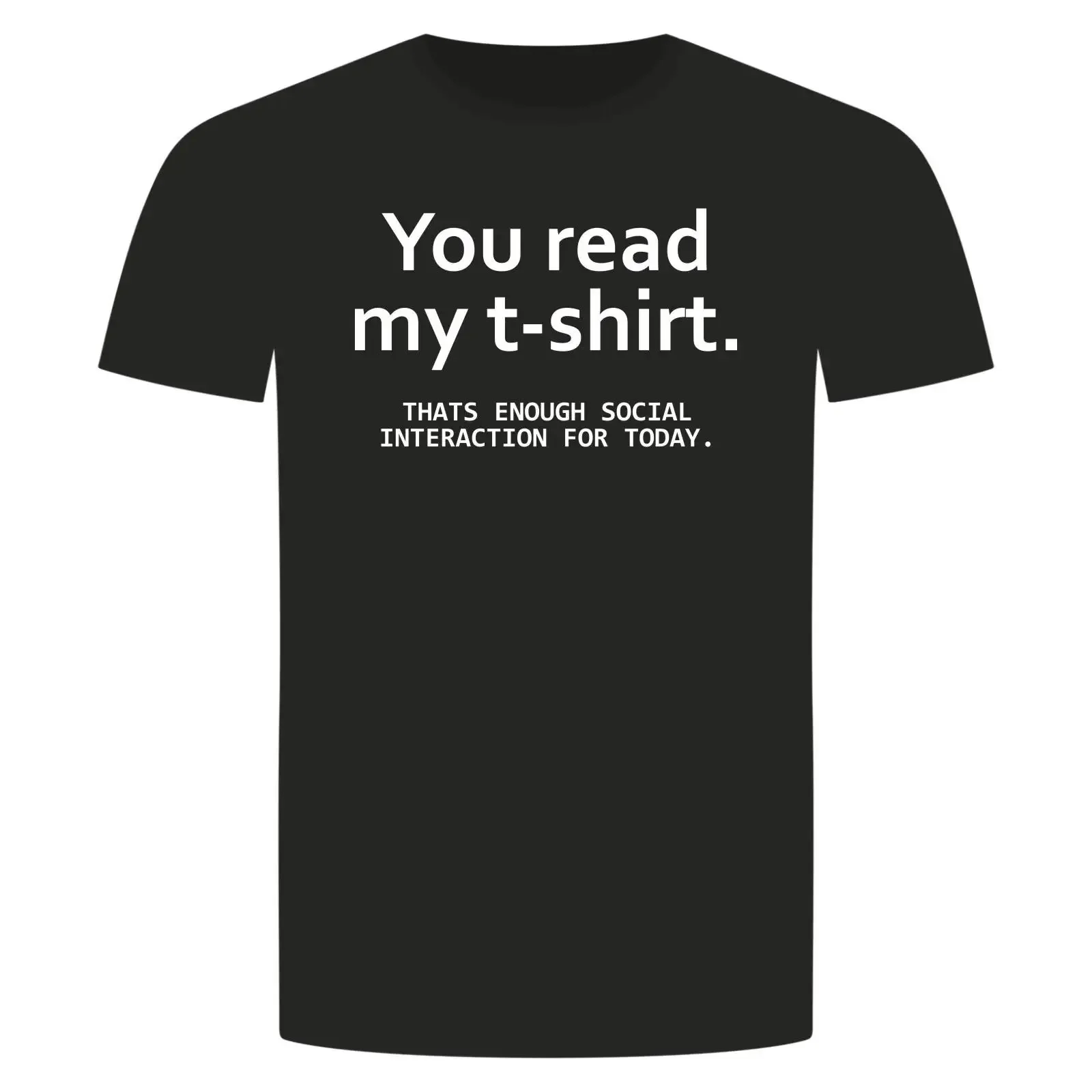 You Can Read My T Shirt Social Bang The Interaction Big Fun Serie vintage Washed Unisex Breathable fashion designer clothes