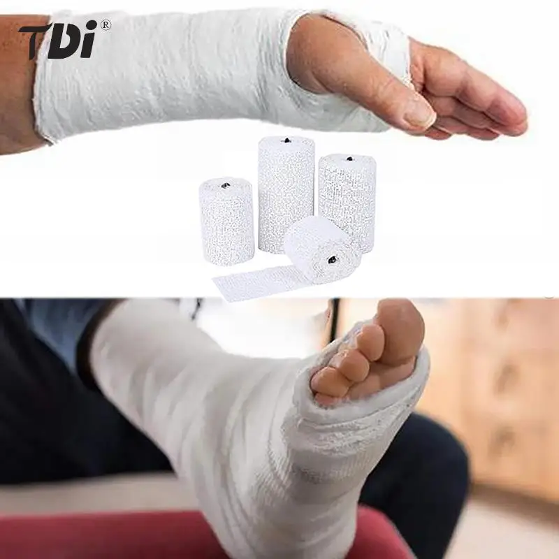 Plaster Cloth Rolls Bandages Cast Orthopedic Tape Cloth Gauze Emergency Muscle Tape First Aid Protective Bracket Health Tool