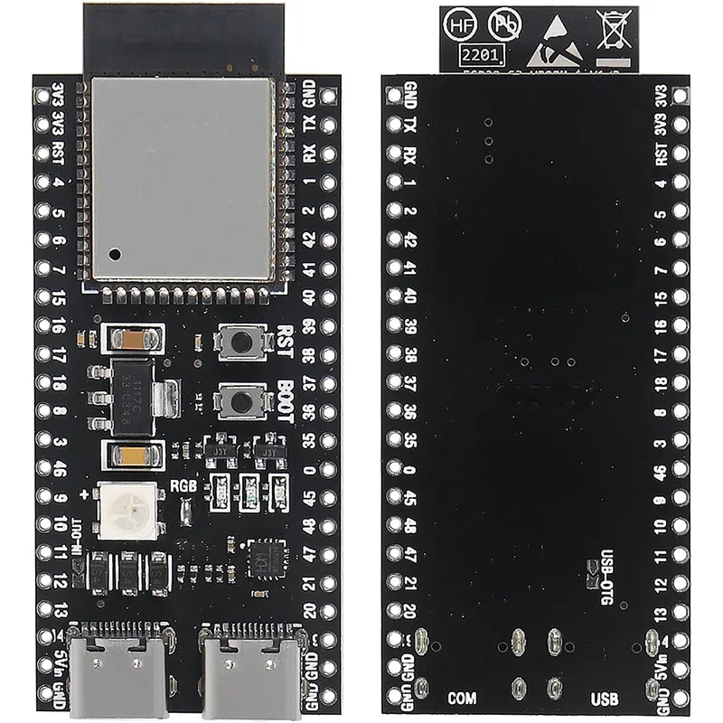 ESP32-S3-DevKitC-1 ESP32-S3 N8R2 N16R8 WiFi Bluetooth-compatible BLE 5.0 Mesh Development Board ESP32 Wireless Module