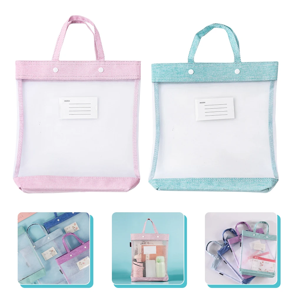 

Snap Button File Holder Portable Document Organizer Storage Bag for Office Home School Teachers Students Lightweight