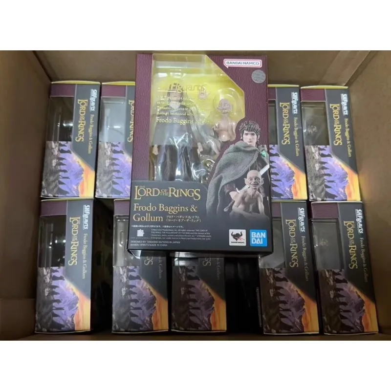

In Stock Bandai Frodo Baggins&Gollum The Lord of Rings SHF S.H.Figuarts Acition Figures Movie Model Toys